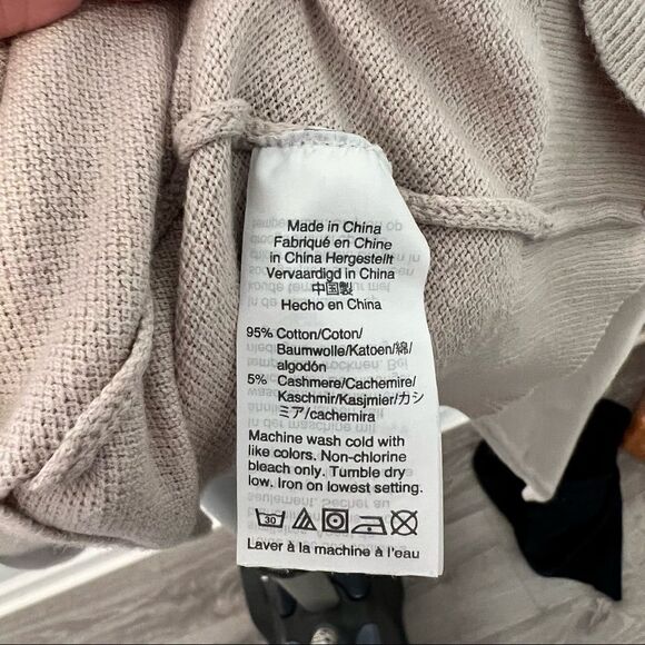 J. Crew Cashmere Blend Tan Crewneck Mens Sweater Size Large - Picture 5 of 8